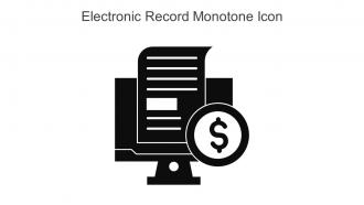 Electronic Record Monotone Icon In Powerpoint Pptx Png And Editable Eps Format