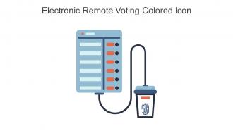 Electronic Remote Voting Colored Icon In Powerpoint Pptx Png And Editable Eps Format