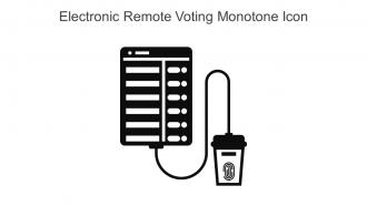 Electronic Remote Voting Monotone Icon In Powerpoint Pptx Png And Editable Eps Format