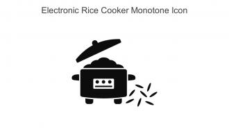Electronic Rice Cooker Monotone Icon In Powerpoint Pptx Png And Editable Eps Format