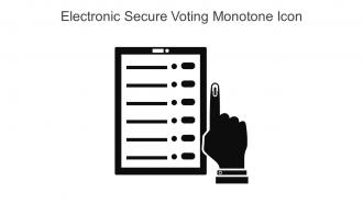Electronic Secure Voting Monotone Icon In Powerpoint Pptx Png And Editable Eps Format