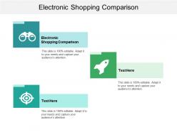 Electronic shopping comparison ppt powerpoint presentation file images cpb