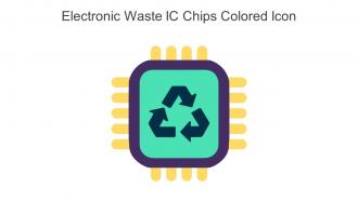 Electronic Waste IC Chips Colored Icon In Powerpoint Pptx Png And Editable Eps Format