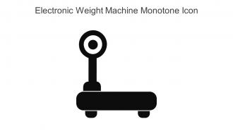 Electronic Weight Machine Monotone Icon in powerpoint pptx png and editable eps format