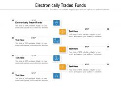 Electronically traded funds ppt powerpoint presentation outline information cpb