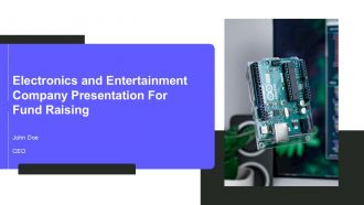 Electronics And Entertainment Company Presentation For Fund Raising PPT Presentation ST AI