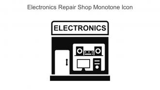 Electronics Repair Shop Monotone Icon In Powerpoint Pptx Png And Editable Eps Format