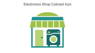Electronics Shop Colored Icon In Powerpoint Pptx Png And Editable Eps Format