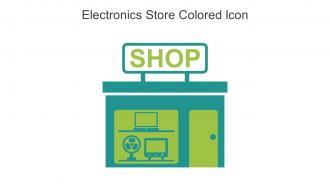 Electronics Store Colored Icon In Powerpoint Pptx Png And Editable Eps Format