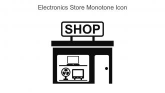 Electronics Store Monotone Icon In Powerpoint Pptx Png And Editable Eps Format