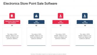 Electronics Store Point Sale Software In Powerpoint And Google Slides Cpb