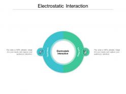 Electrostatic interaction ppt powerpoint presentation backgrounds cpb