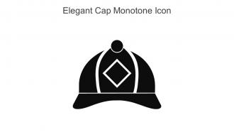 Elegant Cap Monotone Icon In Powerpoint Pptx Png And Editable Eps Format