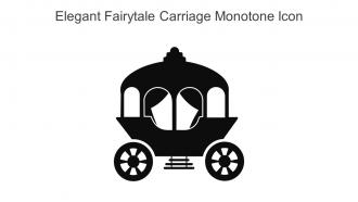 Elegant Fairytale Carriage Monotone Icon In Powerpoint Pptx Png And Editable Eps Format