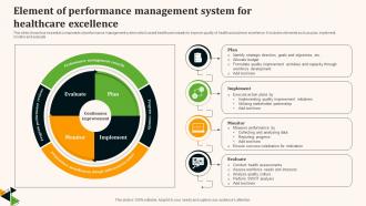 Element Of Performance Management System For Healthcare Excellence