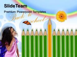 Elementary school powerpoint templates pencils education future image ppt designs