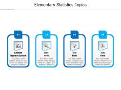 Elementary statistics topics ppt powerpoint presentation professional infographics cpb