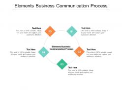 Elements business communication process ppt powerpoint presentation inspiration graphics cpb