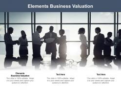 Elements business valuation ppt powerpoint presentation file graphics download cpb