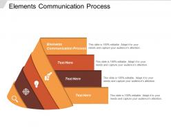 Elements communication process ppt powerpoint presentation gallery example file cpb