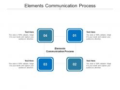 Elements communication process ppt powerpoint presentation summary clipart cpb