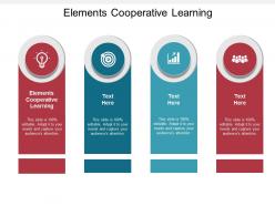 Elements cooperative learning ppt powerpoint presentation diagrams cpb