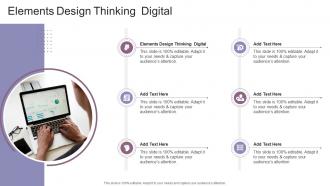 Elements Design Thinking Digital In Powerpoint And Google Slides Cpb