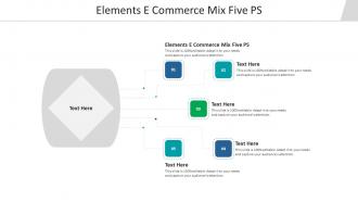 Elements e commerce mix five ps ppt powerpoint presentation summary professional cpb