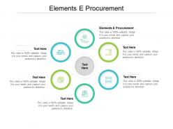 Elements e procurement ppt powerpoint presentation infographics graphics example cpb