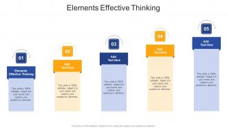 Elements Effective Thinking In Powerpoint And Google Slides Cpb