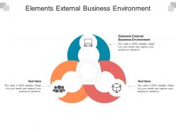 Elements external business environment ppt powerpoint presentation infographics cpb