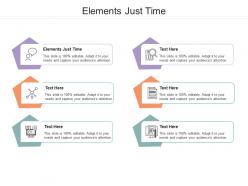 Elements just time ppt powerpoint presentation portfolio graphics tutorials cpb