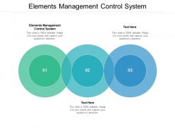 Elements management control system ppt powerpoint presentation pictures cpb