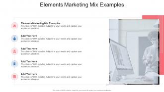 Elements Marketing Mix Examples In Powerpoint And Google Slides Cpb