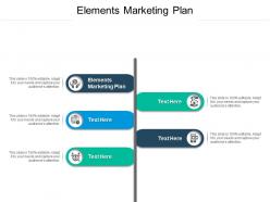 Elements marketing plan ppt powerpoint presentation model background cpb