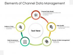 Elements of channel data management