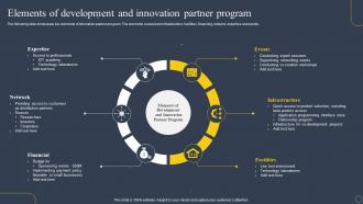 Elements Of Development And Innovation Partner Program