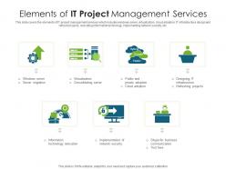 Elements of it project management services