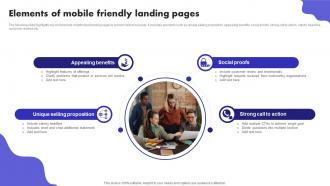 Elements Of Mobile Friendly Landing Pages Digital Marketing Ad Campaign MKT SS V