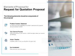 Elements of proposal for request for quotation proposal ppt template