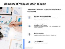 Elements of proposal offer request ppt powerpoint presentation skills