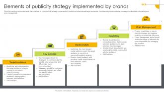 Elements Of Publicity Strategy Implemented By Brands Ways To Generate Publicity Strategy SS