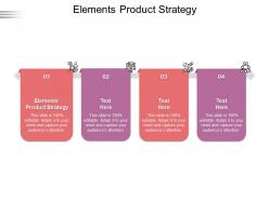 Elements product strategy ppt powerpoint presentation demonstration cpb