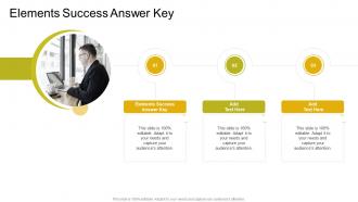Elements Success Answer Key In Powerpoint And Google Slides Cpb