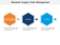 Elements supply chain management ppt powerpoint presentation pictures example file cpb
