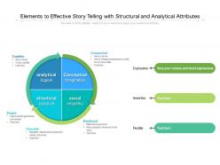 Elements to effective story telling with structural and analytical attributes