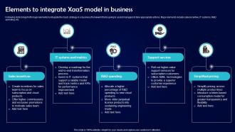 Elements To Integrate XaaS Model In Business
