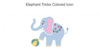 Elephant Tricks Colored Icon In Powerpoint Pptx Png And Editable Eps Format