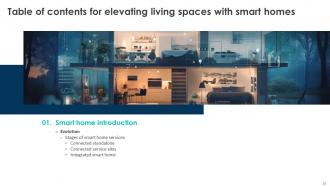 Elevating Living Spaces With Smart Homes Powerpoint Presentation Slides Professionally Downloadable