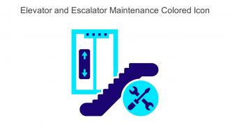 Elevator And Escalator Maintenance Colored Icon In Powerpoint Pptx Png And Editable Eps Format